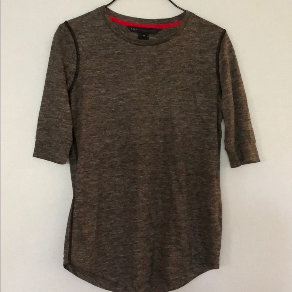 Marc by Marc Jacobs grey linen top